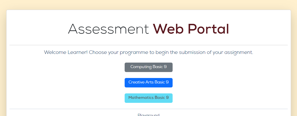 Assessment Web Portal